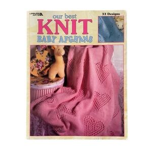 Y2K Leisure Arts Our Best Knit Baby Afghans Book